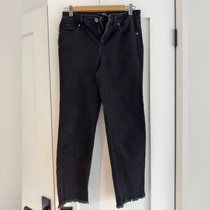 1822 Denim Women's Black Straight Leg Jeans